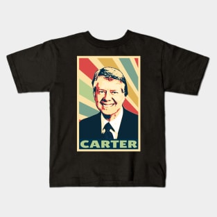Jimmy Carter Vintage Colors Kids T-Shirt
